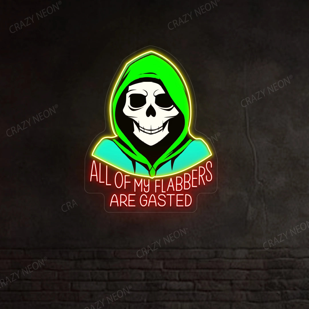 Cool Skeleton Neon Sign