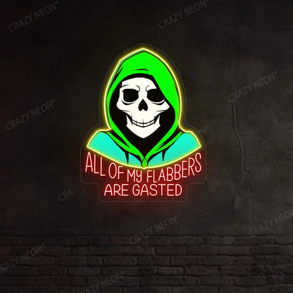 Cool Skeleton Neon Sign
