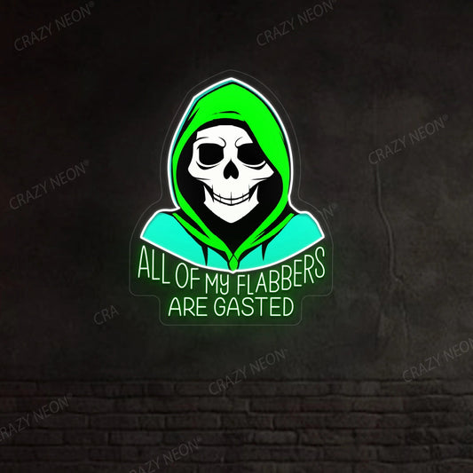 Cool Skeleton Neon Sign