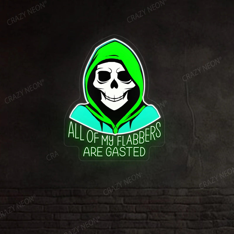 Cool Skeleton Neon Sign