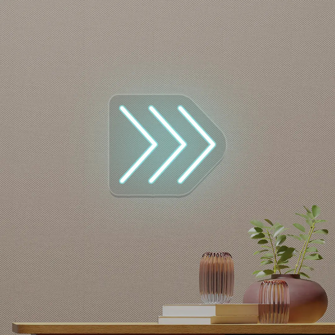 Triple Arrowhead Neon Sign