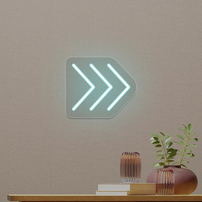 Triple Arrowhead Neon Sign
