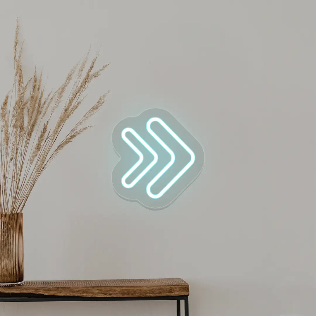 Double Arrowhead Neon Sign