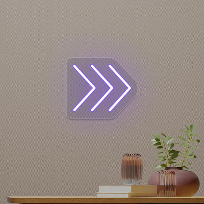 Triple Arrowhead Neon Sign