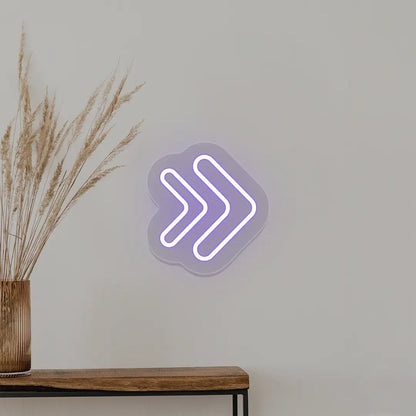 Double Arrowhead Neon Sign
