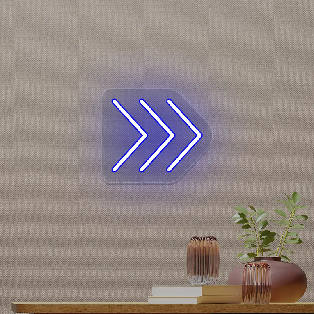 Triple Arrowhead Neon Sign