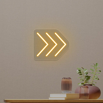 Triple Arrowhead Neon Sign