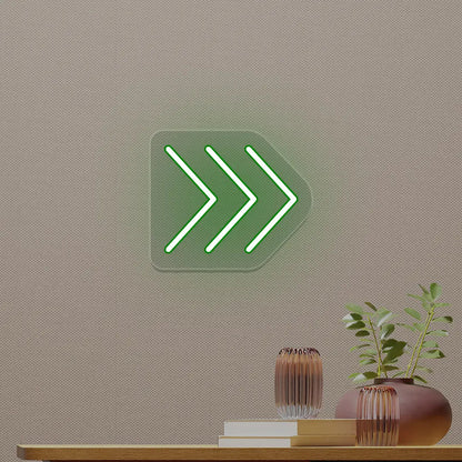 Triple Arrowhead Neon Sign