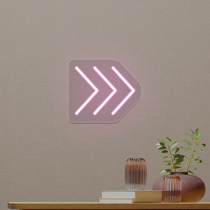 Triple Arrowhead Neon Sign