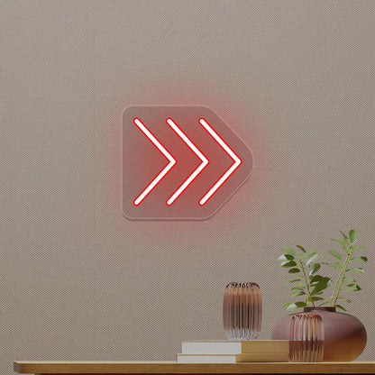 Triple Arrowhead Neon Sign