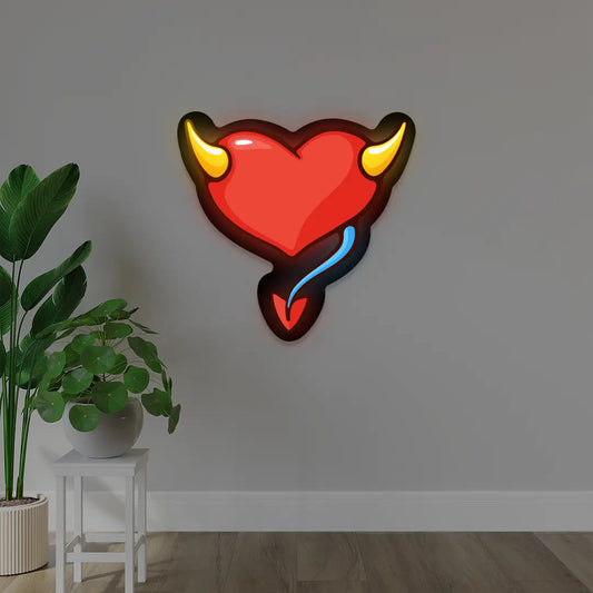 Devil Heart Illuminated Sign  434 Reviews