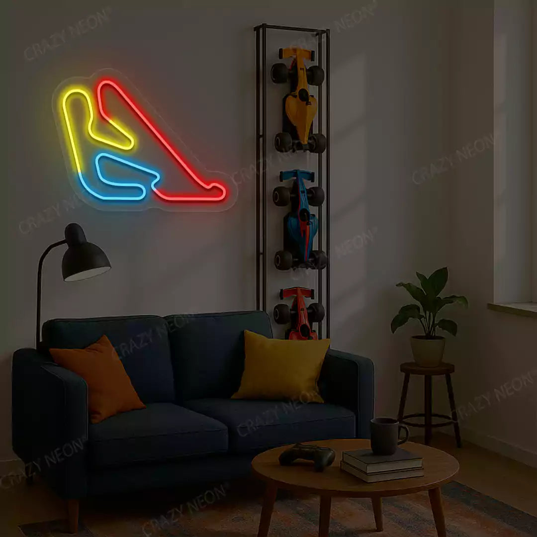 Oscar y Juan Gálvez Grand Prix Circuit Neon Sign