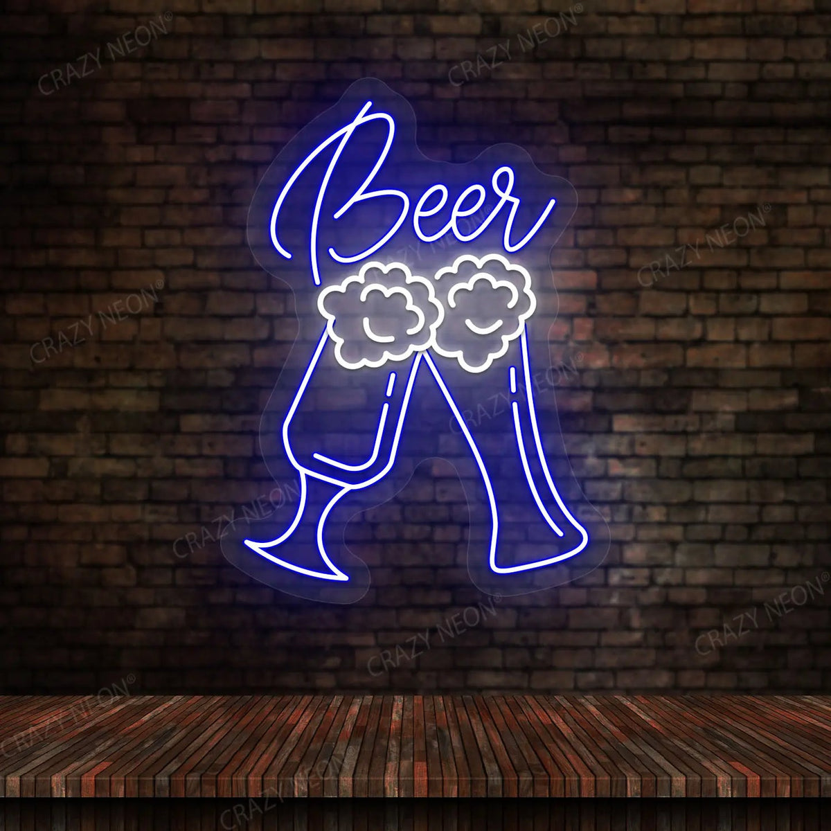 Beer Glass Bar Neon Sign - Multicolor