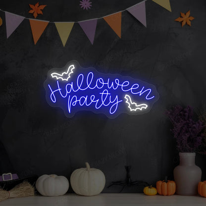 Halloween Party Neon Sign