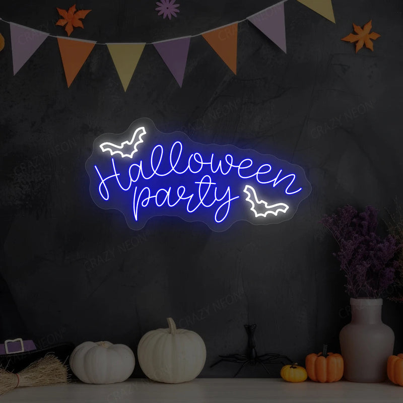 Halloween Party Neon Sign