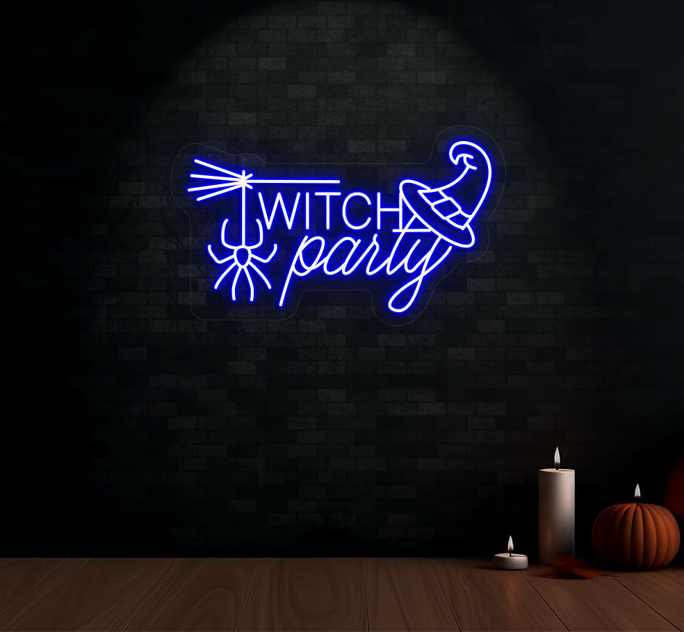 Witch Party Neon Sign