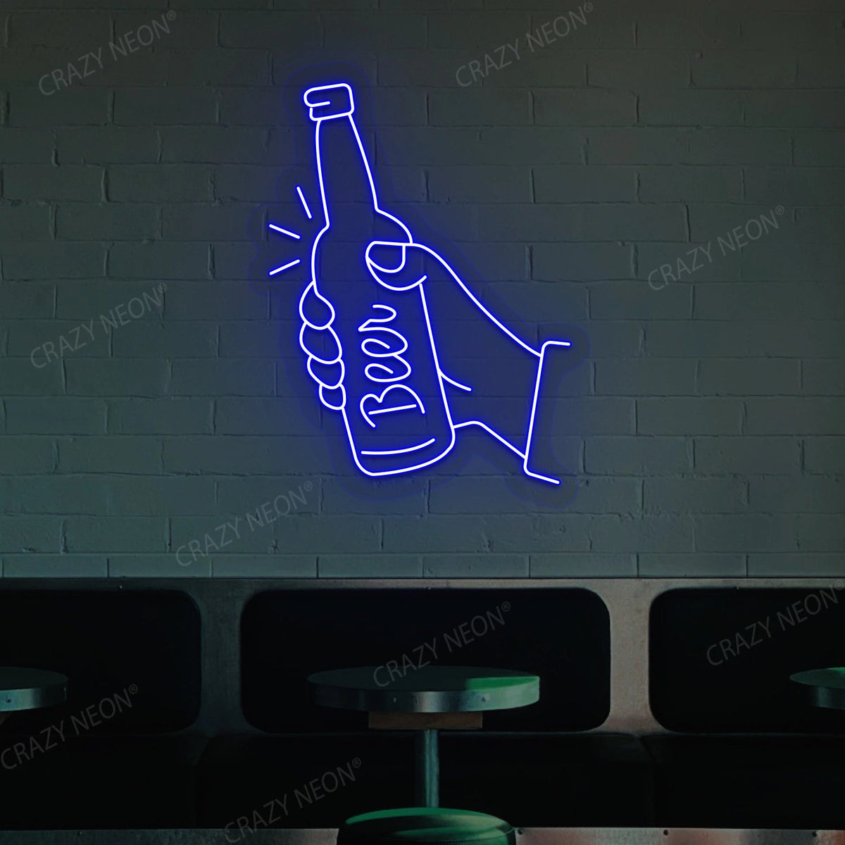 Beer in Hand Neon Sign