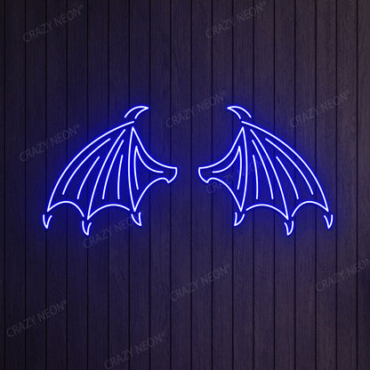 Bat Wings Neon Sign