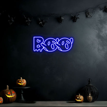 Boo With Ghouls Neon Sign