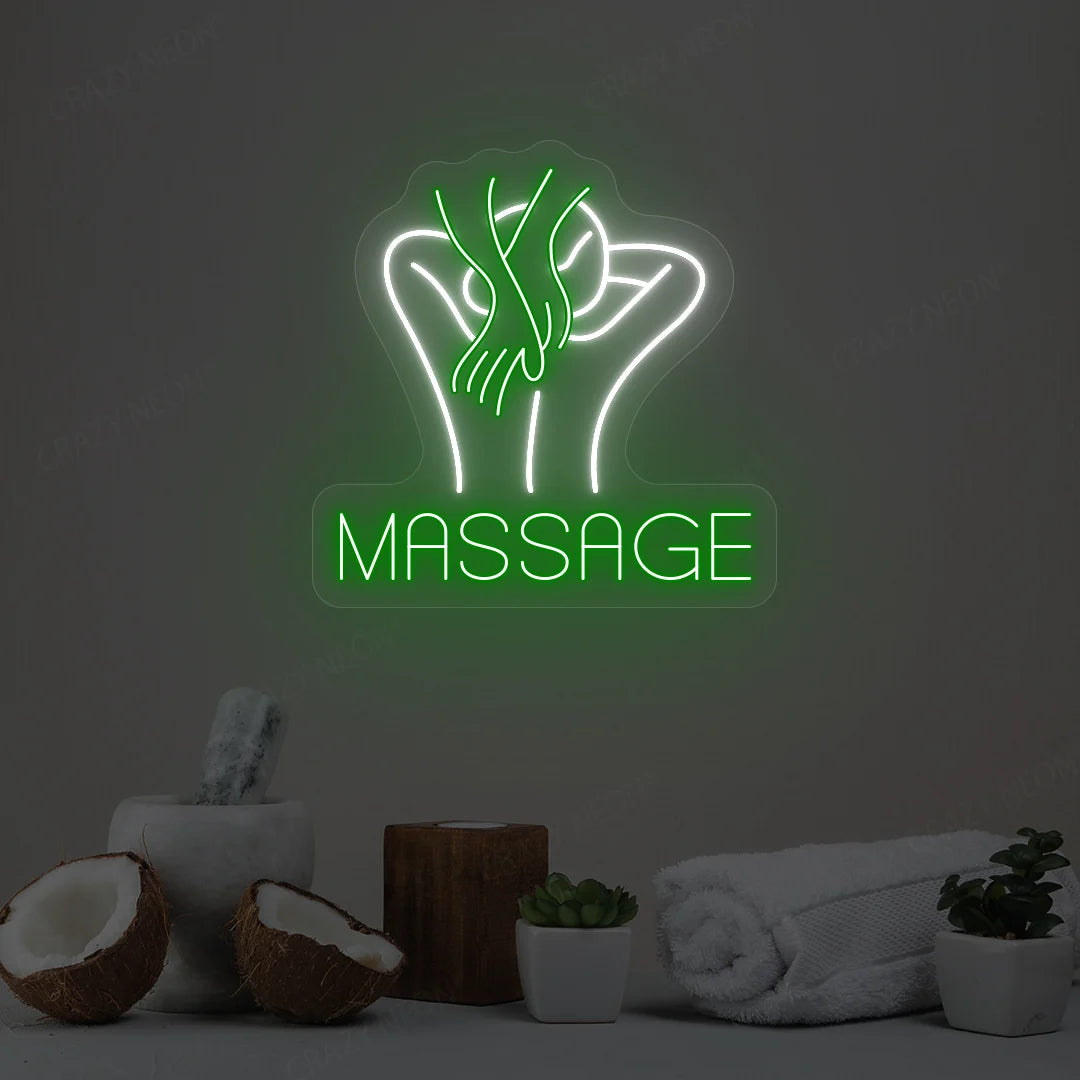 Body Massage Spa Neon Sign