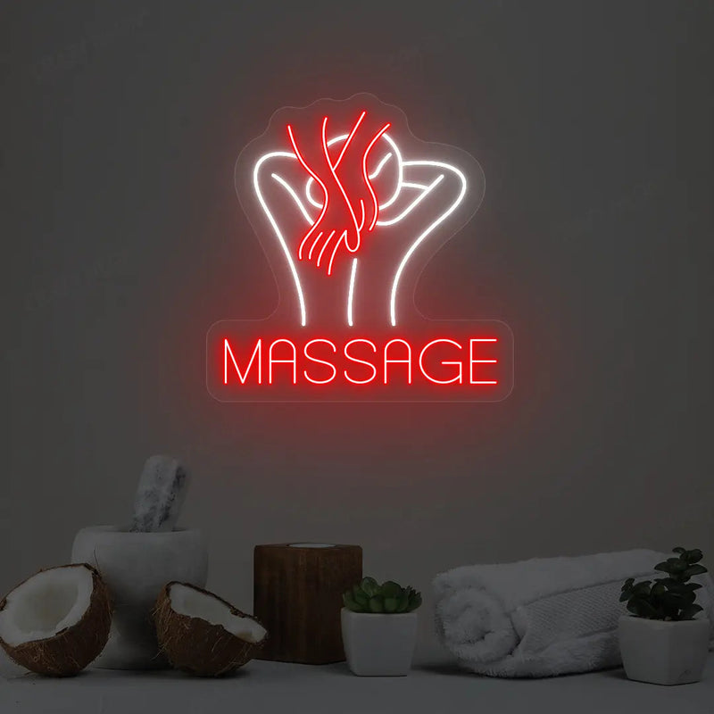 Body Massage Spa Neon Sign