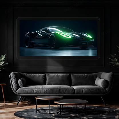 F8 Tributo Supercar Neon Artwork Sign