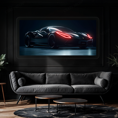 F8 Tributo Supercar Neon Artwork Sign