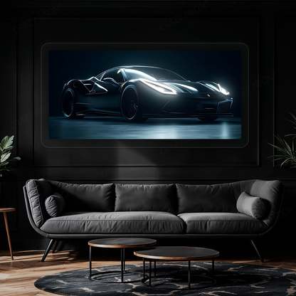 F8 Tributo Supercar Neon Artwork Sign