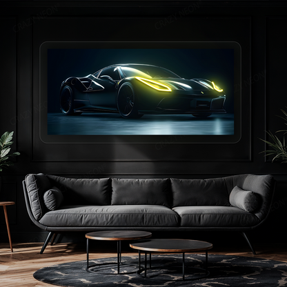 F8 Tributo Supercar Neon Artwork Sign
