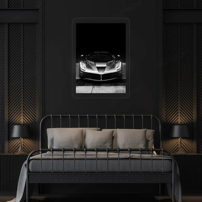 LaFerrari Hypercar Headlight Neon Artwork Sign