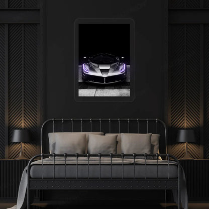 LaFerrari Hypercar Headlight Neon Artwork Sign