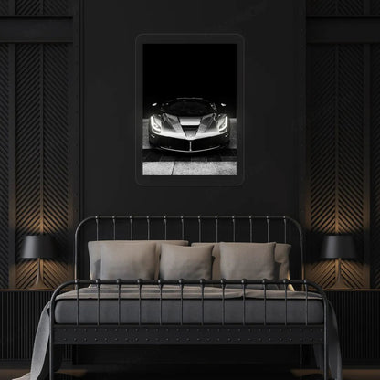 LaFerrari Hypercar Headlight Neon Artwork Sign