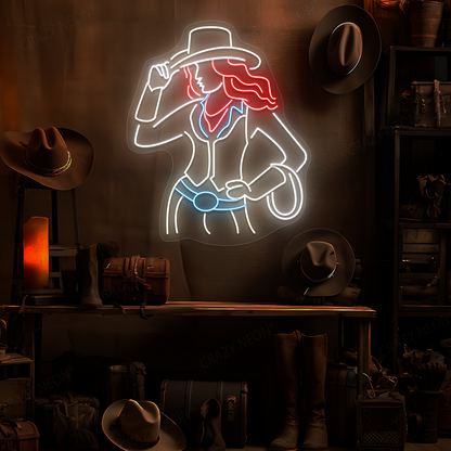 Lasso Lady Neon Sign