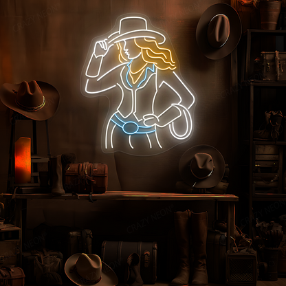 Lasso Lady Neon Sign