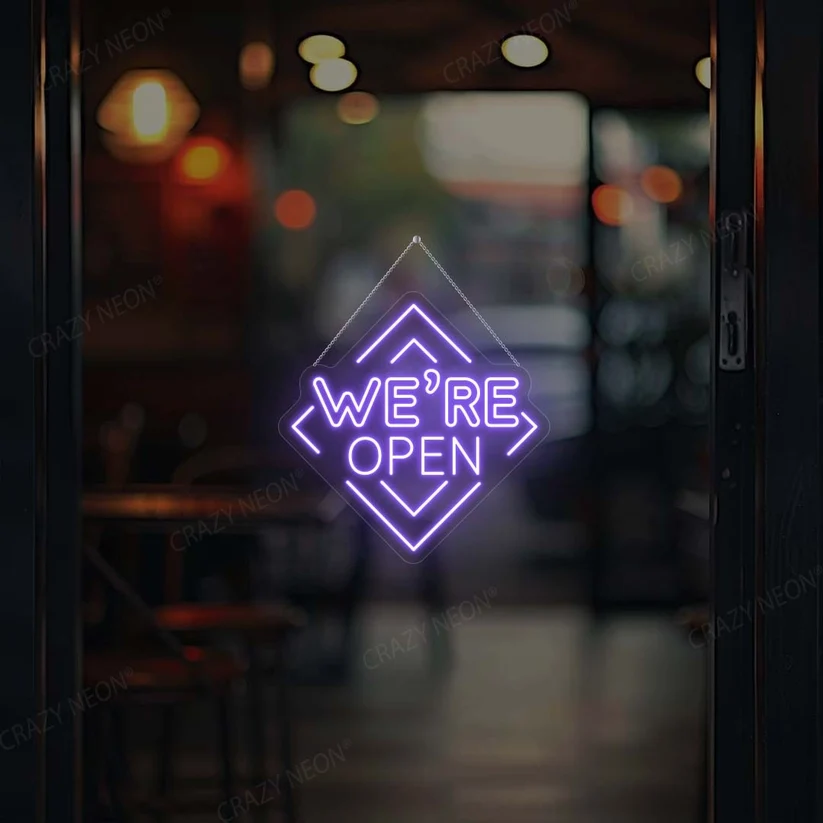 We Are Open LED Neon Sign-Single Color