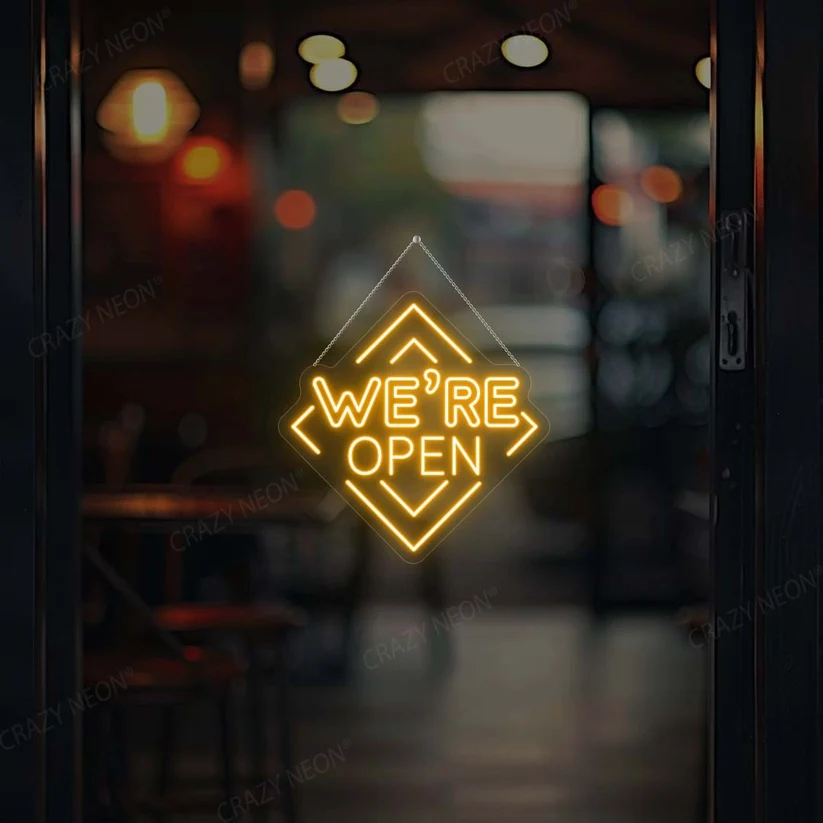 We Are Open LED Neon Sign-Single Color