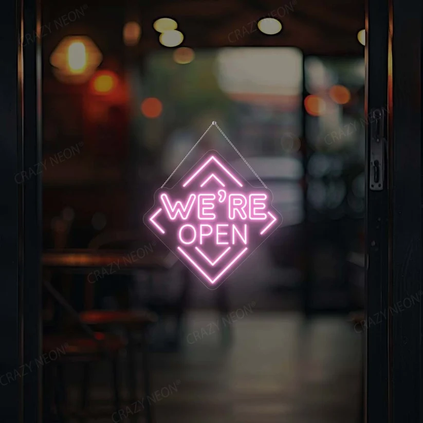 We Are Open LED Neon Sign-Single Color