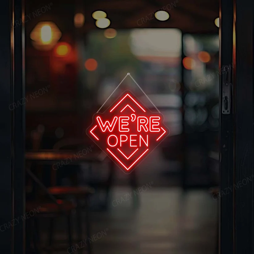 We Are Open LED Neon Sign-Single Color