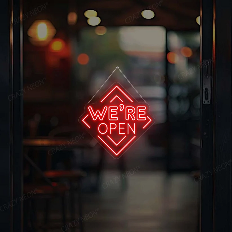 We Are Open LED Neon Sign-Single Color