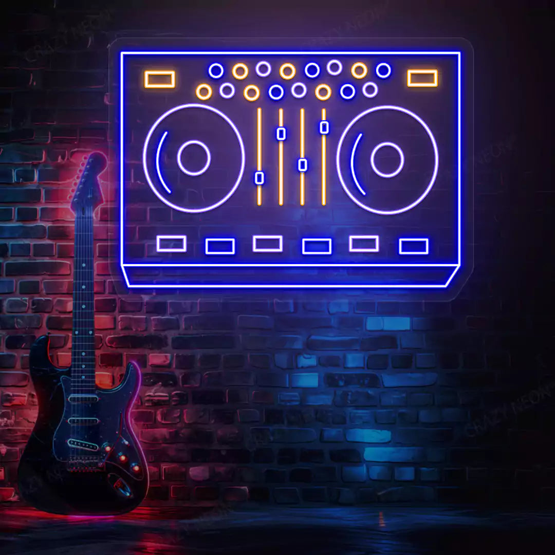 DJ Controller Neon Sign