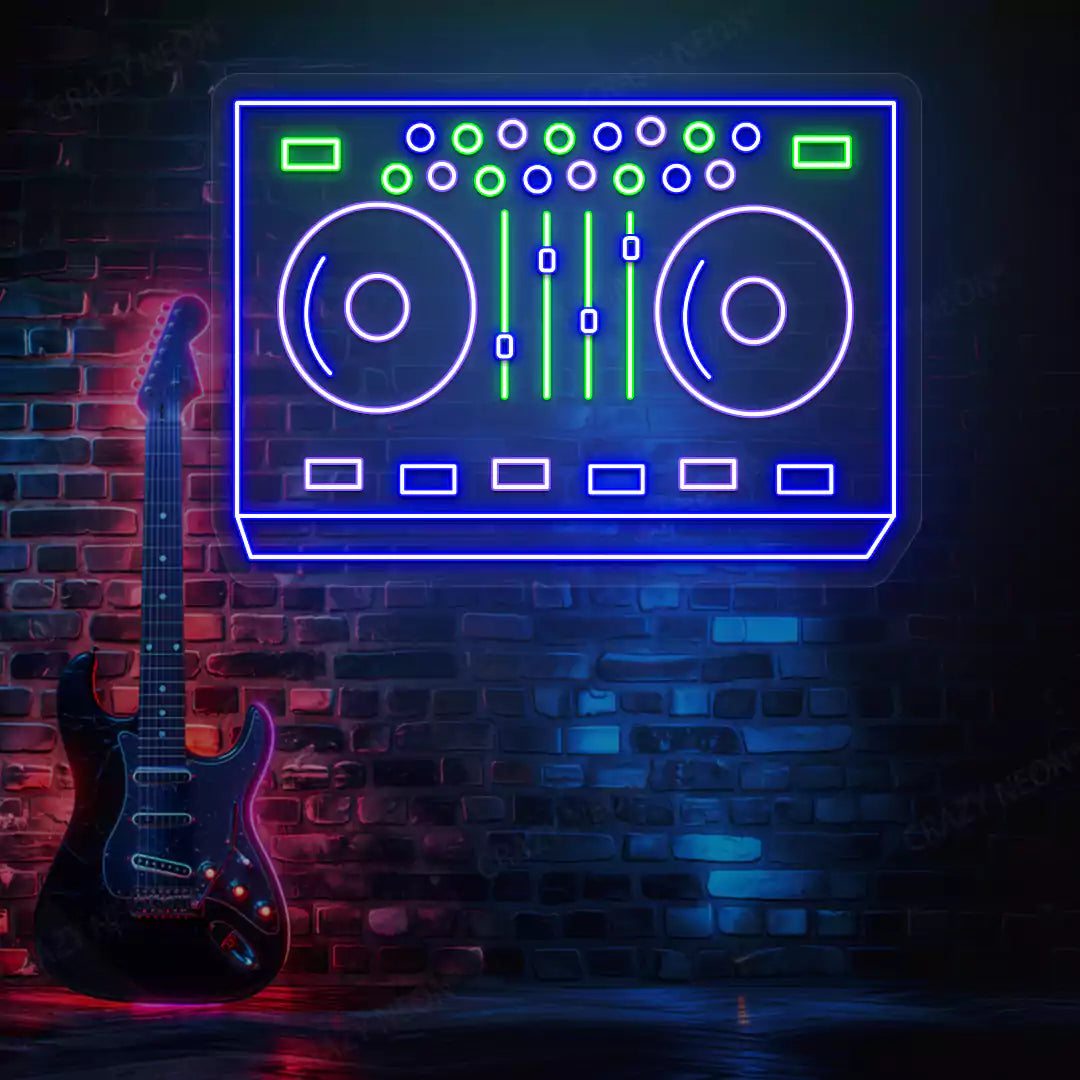 DJ Controller Neon Sign