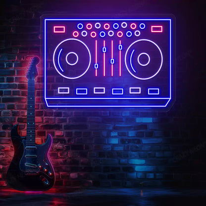 DJ Controller Neon Sign