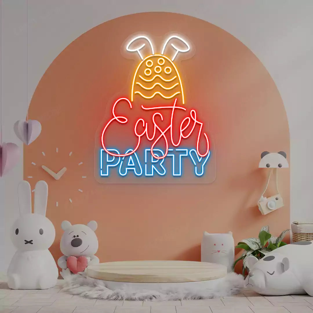 Easter Party Neon Sign
