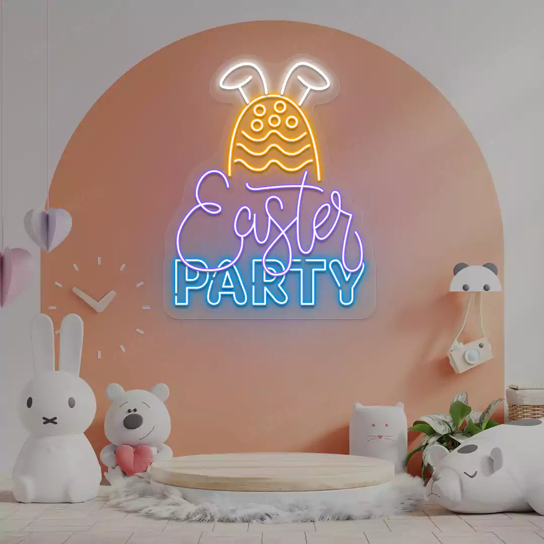 Easter Party Neon Sign