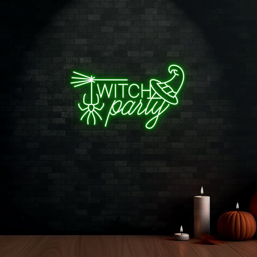Witch Party Neon Sign