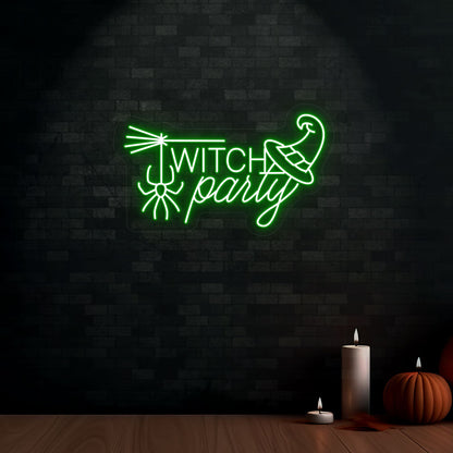 Witch Party Neon Sign