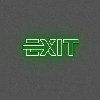Aesthetic Exit Neon Sign