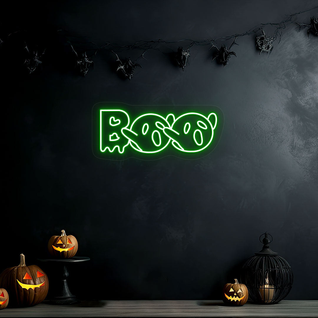 Boo With Ghouls Neon Sign