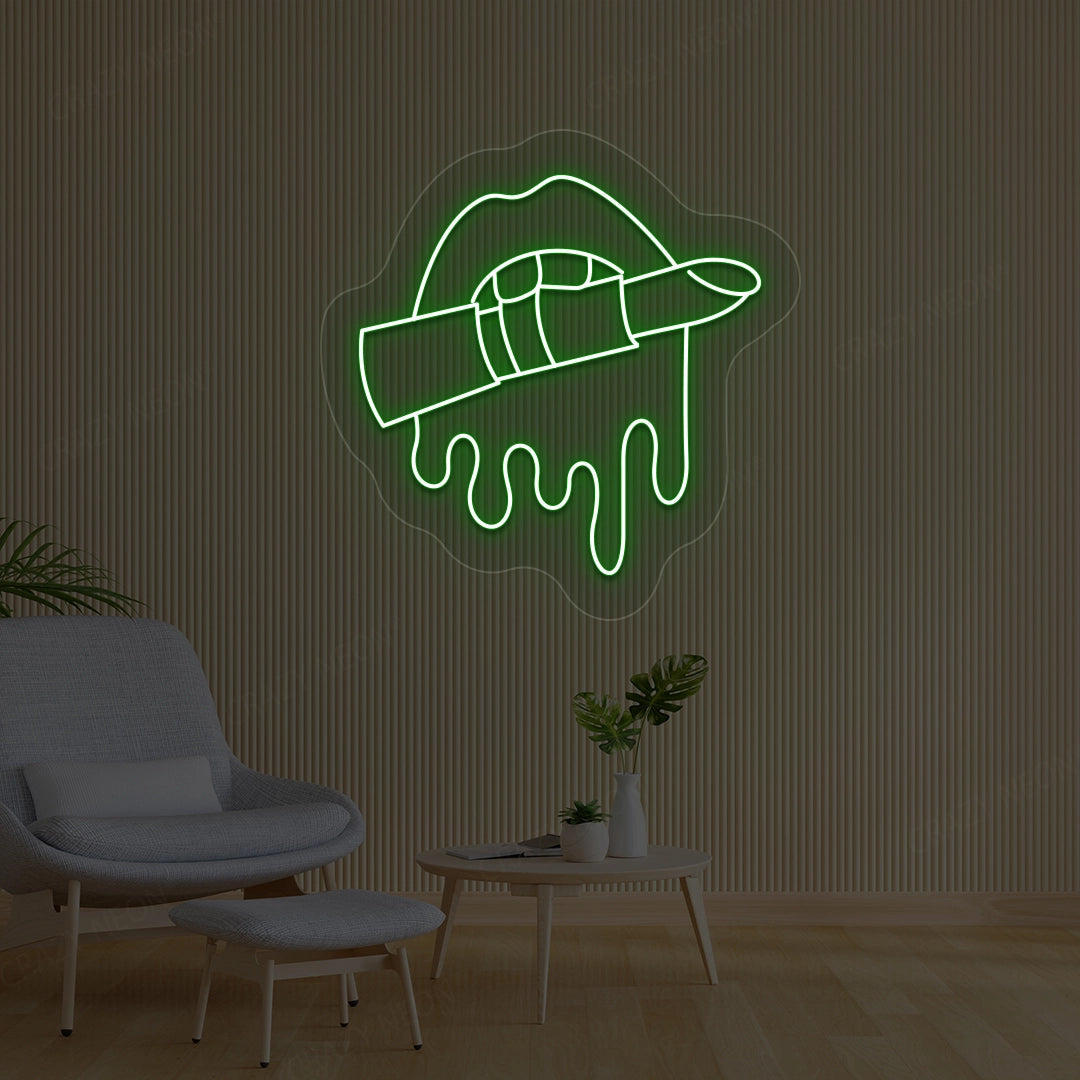 Lipstick Makeup Artist Neon Sign