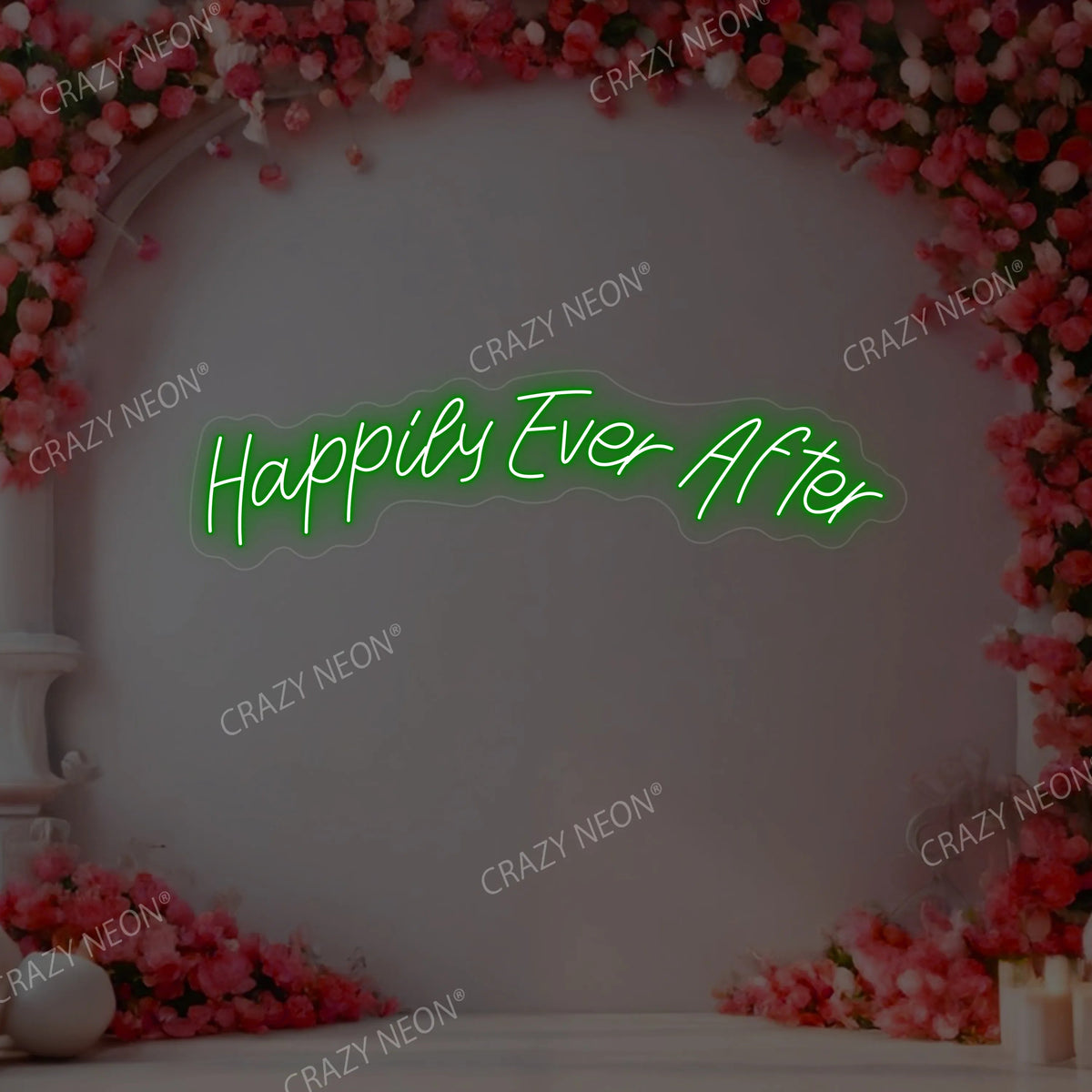 Happily Ever After Wedding Neon Sign